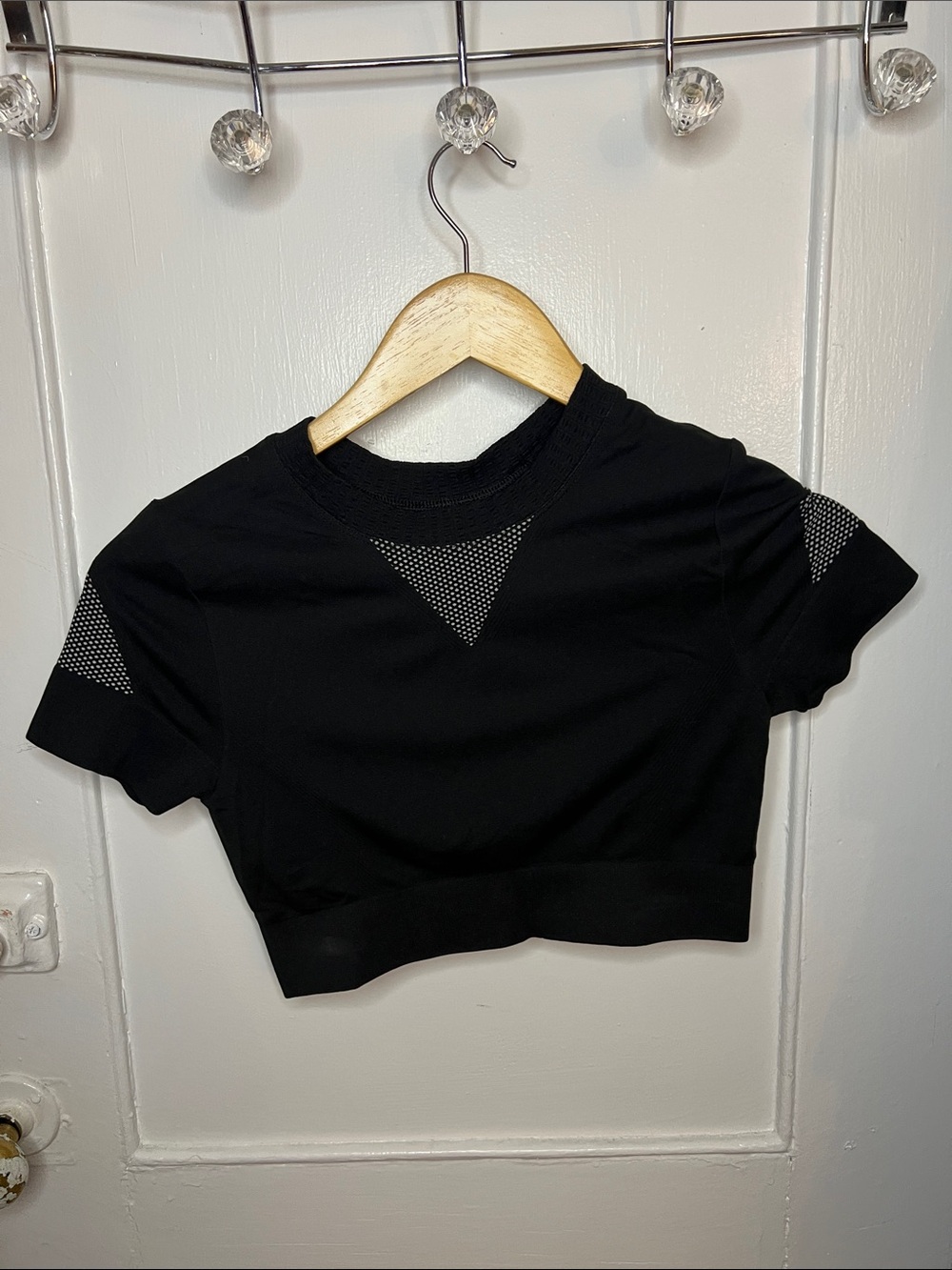 IVY PARK Black Crop Top Size Small Like New